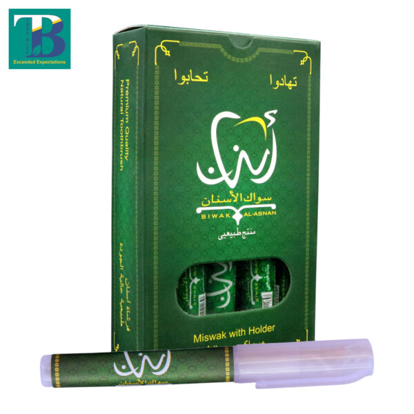 Miswak Stick with Holder Al-Asnan Natural Premium Brand