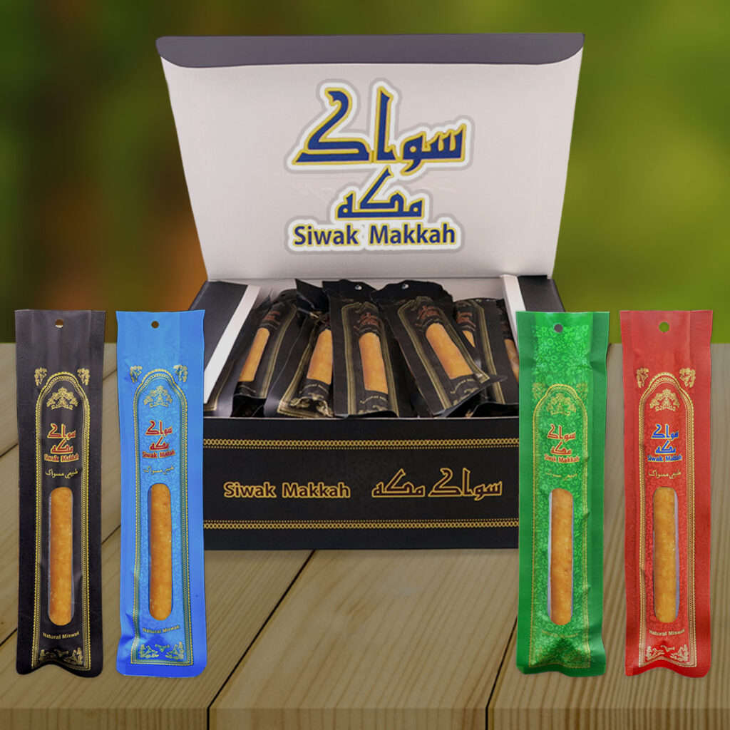 Siwak Makkah on table with 4 colour