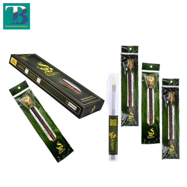 4 Olive Miswak with Plastic Holder - Natural Teeth Cleaning Stick for Oral Hygiene