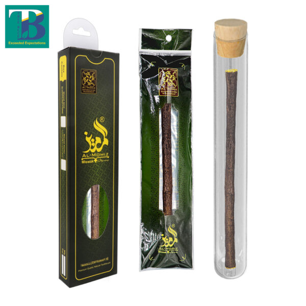 Natural Olive Miswak in Glass Holder