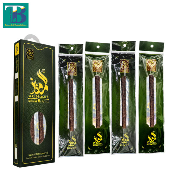 Al-Mumeez organic Olive Miswak 4 pieces box