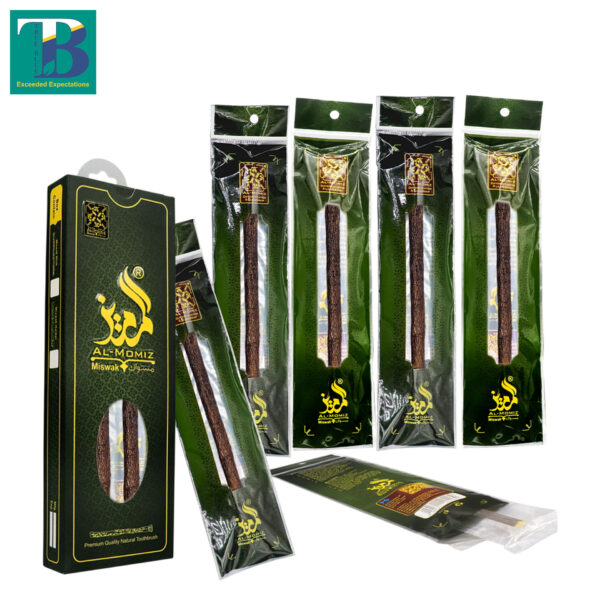 Al-Mumeez natural Olive Miswak 6-Piece box