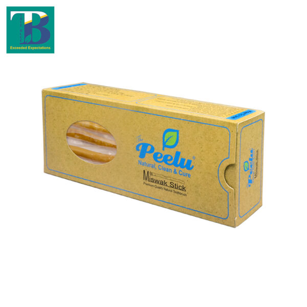 Peelu Miswak 12-piece box – natural teeth cleaning sticks in eco-friendly packaging