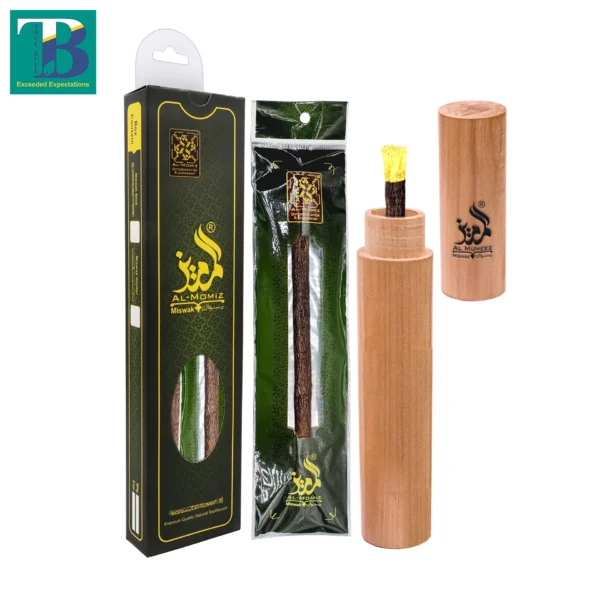 Olive Miswak stick with wooden holder for natural oral care